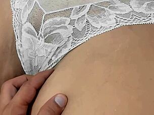 sexy latina stepmom teases with big ass pussy play