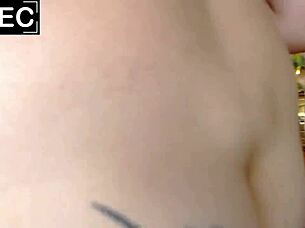 Hot latina kisses dirty while fingering her big natural tits solo!