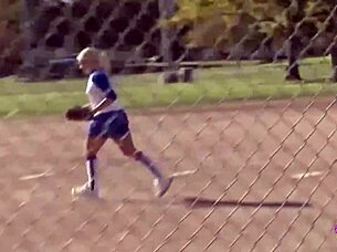 TWO FIT BASEBALL PLAYERS NAUGHTY THREESOME WITH HORNY BLONDE