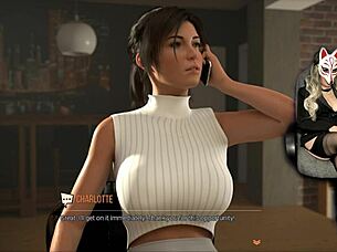 lara croft strips naughty in public cosplay adventure