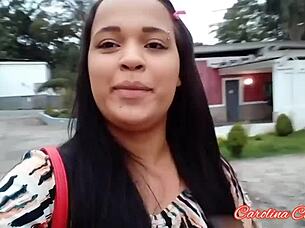 carolina carioca returns for raw bbc blowjob and big ass pounding
