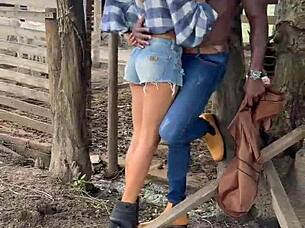 bbc pounds hotwife boss on farm raw