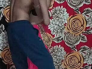desi suhagraat couple enjoys first night