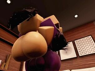 Roblox Raven Leader Seduces Busty Futanari Neighbor