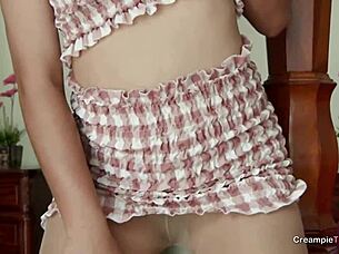 thai braces girl sucks foreign dick pov