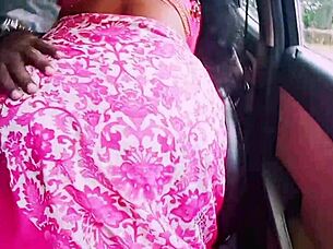 Indian Housewife Cheats with Boyfriend in Car Dirty Talk Fuck