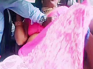 Indian Housewife Cheats with Boyfriend in Car Dirty Talk Fuck
