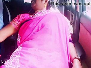 Indian Housewife Cheats with Boyfriend in Car Dirty Talk Fuck