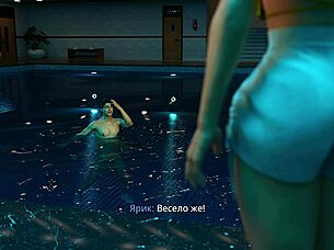 game freshwomen episode 5 delivers intense pool action under night sky with russian flair