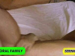 dan and dean pound innocent serina in wild step creampie threesome 😈💦