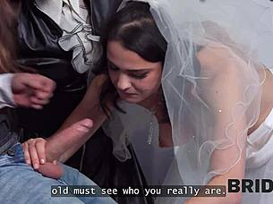 oh honey, bride's fee now demands my cock deep