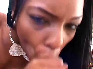 Marie luv fingers brunette small tits before deepthroat cum in mouth frenzy