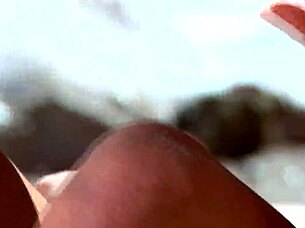 i peek on beach couple then join their hardcore fuck as horny mom