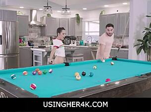 uhh pool table teen gets used hard freya von doom