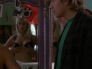 hope marie carlton strips lingerie in college ghoulies scene