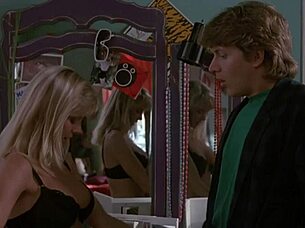 hope marie carlton strips lingerie in college ghoulies scene