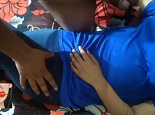 Watch horny Indian milf scream in ecstasy from rough pounding!