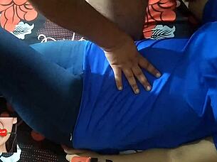 Watch horny Indian milf scream in ecstasy from rough pounding!
