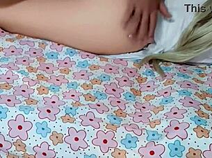 Asian fuck doll's tight ass endures intense anal exam!