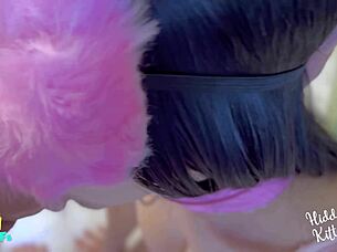 Tiny Kawaii Girl's Big Boob BJ and Hard Bang