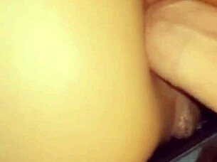 Chubby latina wife spreads wet asshole for stranger anal