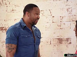 black client rams petite masseuse's tight pussy hard