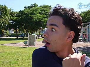 black milf oils big ass boobs before stalker fuck session