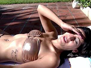 latina milf rides cock hard with fishnets heels and gaping asshole fingering