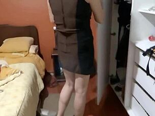 Stepmom Undresses After Meeting, Begs for My Masturbation Show