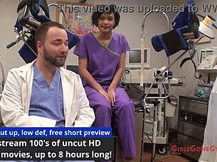 nurse, is this gyno exam normal? jackie asks lilith on hidden cam