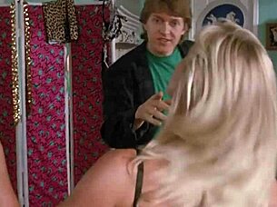 hope marie carlton strips lingerie in college ghoulies scene