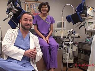 nurse, is this gyno exam normal? jackie asks lilith on hidden cam