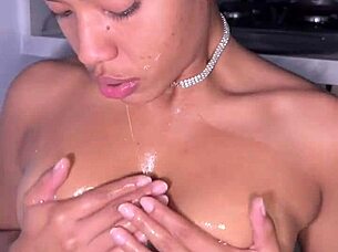 HE CUMS TOO SOON GOBBLING EVERY INCH OF HUGE COCK!