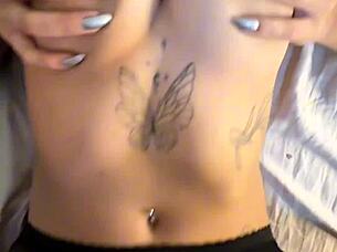 Craving that perfect goth college girl's huge ass