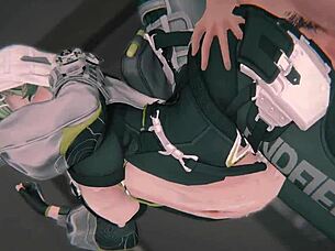 arknights fluorite pregnant doggy bondage 4k