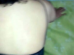 Italian milf spreads legs in lingerie for monster cock.