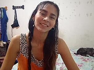braided teen in pajamas milks my load and swallows it all candyboom style