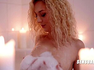 blonde lesbian teens passionately scissor and moan