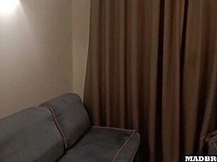 pretty spanish dorm girl masturbates then gets roommate's rough pounding 😏🍑