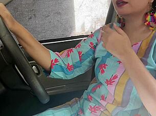 asian babe sucks cock for car ride