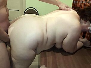 curvy bbw amateur fucked hard doggy and bent over poses