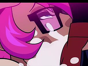 Princess ethel's gym milf tits and pussy workout