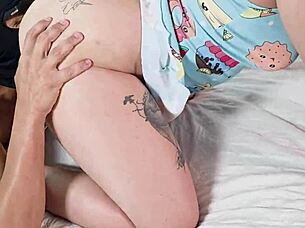 Purple Haired Slut Pounded by Massive BBC