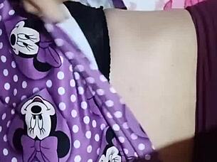 horny latina neighbor spies white guy stroking and joins dirty fun
