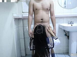 i fuckd tight 18yo pinay in public restroom
