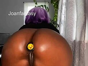 joanfantasy teases solo with dildo in sheer top 🔥