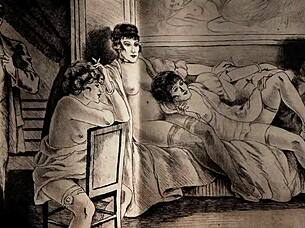 I cherish exploring antique retro vintage erotic art collections deeply