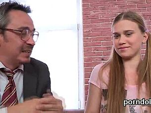 bookworm falls for instructor's deep seduction