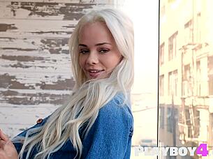 wow elsa jean bares sexy petite body after striptease