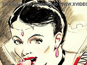I cherish exploring antique retro vintage erotic art collections deeply